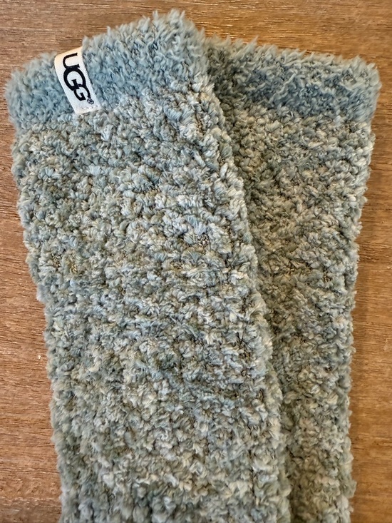 UGG Chenille Knit Crew Socks - Sage Green NEW - Picture 2 of 3